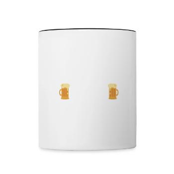 Andere Gehen Zur Therapie Ich Gehe Bier Trinken - Tasse zweifarbig - Weiß/Schwarz - Vorne