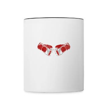 Boxen Martial Arts Boxing Box Club Boxer - Contrasting Mug - white/black - Front