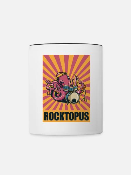 Melodious Tentacles Star Rocktopus Harmonic - Tasse zweifarbig - Weiß/Schwarz