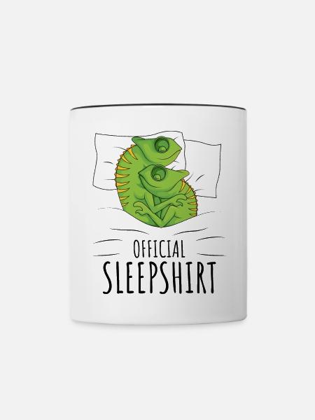 Chameleon - Tasse zweifarbig - Weiß/Schwarz