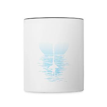 Yogi Yogini Gesundheits Meditation Outfits Girls - Tasse zweifarbig - Weiß/Schwarz - Vorne