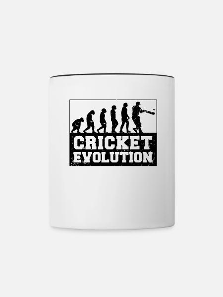 Kricketspieler Cricket-game Evolution - Tasse zweifarbig - Weiß/Schwarz