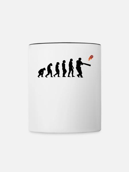 Kricketspieler Cricket-game Evolution - Tasse zweifarbig - Weiß/Schwarz