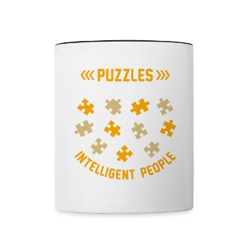Funny pun Dairy goats Farm Ziegenfar - Contrasting Mug - white/black - Front