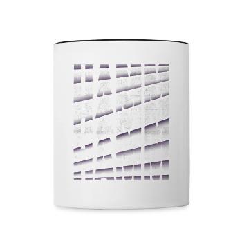 Hamm Germany City Font Skyline Home - Contrasting Mug - white/black - Front