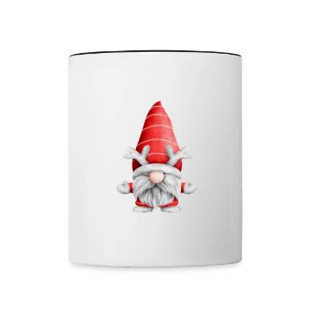 Merry Christmas Funny Christmas Shirt - Contrasting Mug - white/black - Front