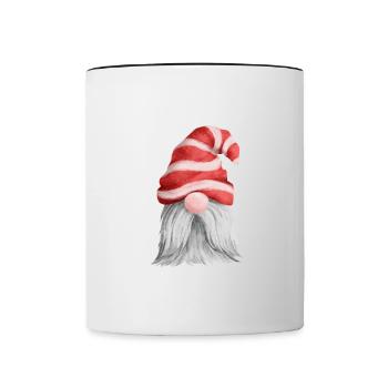 Merry Christmas Lustiges Weihnachtsshirt - Tasse zweifarbig - Weiß/Schwarz - Vorne