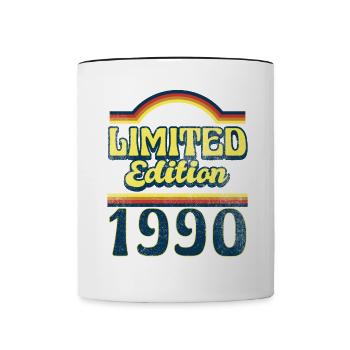 Limited Edition 1990 Vintage - Contrasting Mug - white/black - Front