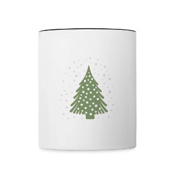 Merry Christmas Funny Christmas Shirt - Contrasting Mug - white/black - Front