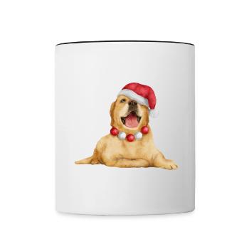 Merry Christmas Lustiges Weihnachtsshirt - Tasse zweifarbig - Weiß/Schwarz - Vorne