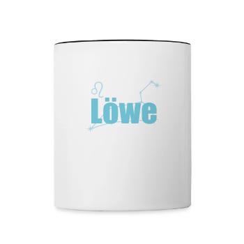 Leo Zodiac sign Leo constellation - Contrasting Mug - white/black - Front