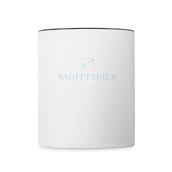 Sternzeichen Sagittarius Schütze Sternbild - Tasse zweifarbig - Weiß/Schwarz - Vorne