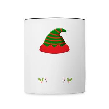 Christmas Pajamas Pajamas Sleepshirt - Contrasting Mug - white/black - Front