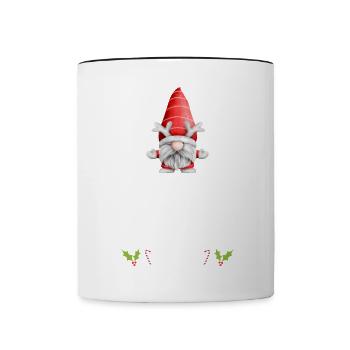 Christmas Pajamas Pajamas Sleepshirt - Contrasting Mug - white/black - Front