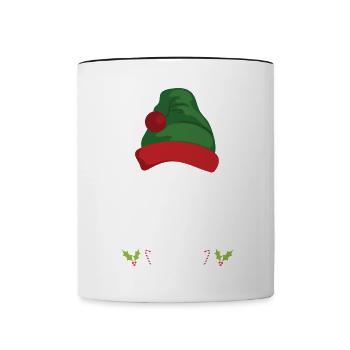 Christmas Pajamas Pajamas Sleepshirt - Contrasting Mug - white/black - Front