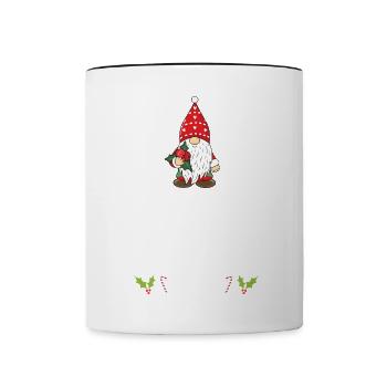 Christmas Pajamas Pajamas Sleepshirt - Contrasting Mug - white/black - Front