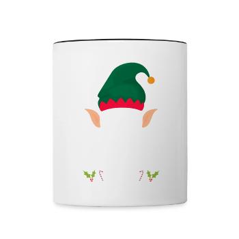 Christmas Pajamas Pajamas Sleepshirt - Contrasting Mug - white/black - Front