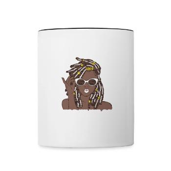Black Month African Cultures LOCD Pride G - Contrasting Mug - white/black - Front