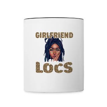 Histoire de la fierté LOCD Mois noir africain - Mug contrasté - blanc/noir - Devant