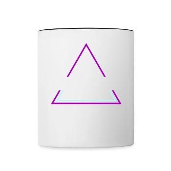 Techno House Party EDM Festival Goa Electro Rave - Mug contrasté - blanc/noir - Devant