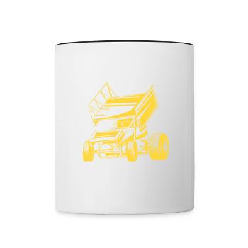 Triathlon Mode de vie Natation Cyclistes Coureurs Sp - Mug contrasté - blanc/noir - Devant