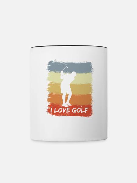 Golf Enthusiast - Tasse zweifarbig - Weiß/Schwarz