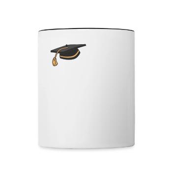 You Did It Graduated Glückwunsch zum Abschluss - Tasse zweifarbig - Weiß/Schwarz - Vorne