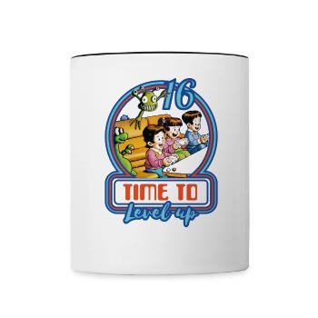 Gamer pc gaming Spielkonsolen game gamer 16 Jahre - Tasse zweifarbig - Weiß/Schwarz - Vorne