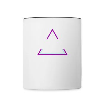 GOA Techno House Party EDM Festival Electro Rave - Contrasting Mug - white/black - Front