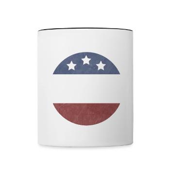 Camping Explorer Camping-car Camper Firewo - Mug contrasté - blanc/noir - Devant