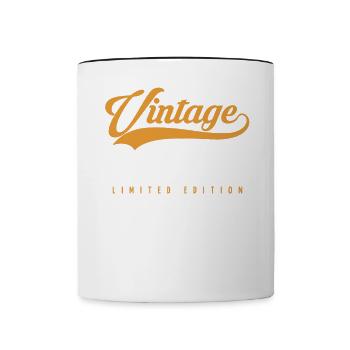 40 ans né en 1983 rétro 40e anniversaire - Mug contrasté - blanc/noir - Devant