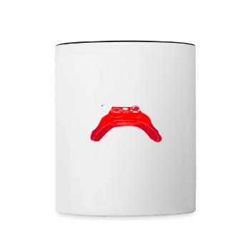 J'Peux Pas J'ai Console cadeau Gamer - Mug contrasté - blanc/noir - Devant