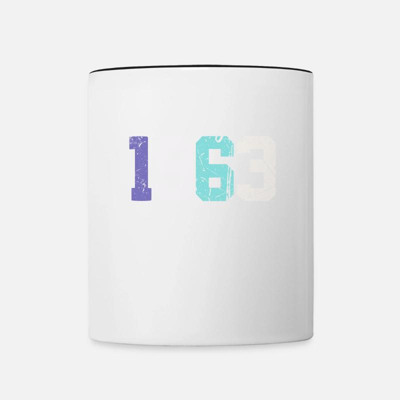 60 ans nés en 1963 rétro 60e anniversaire - Mug contrasté - blanc/noir