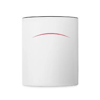Valentins Tag Wikinger Nordmann Geschenk - Tasse zweifarbig - Weiß/Schwarz - Vorne