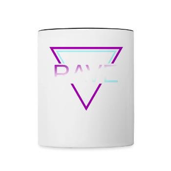 Rave Techno House Party EDM Festival Goa Electro - Tasse zweifarbig - Weiß/Schwarz - Vorne