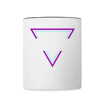 Rave Techno House Party EDM Festival Goa Electro - Contrasting Mug - white/black - Front