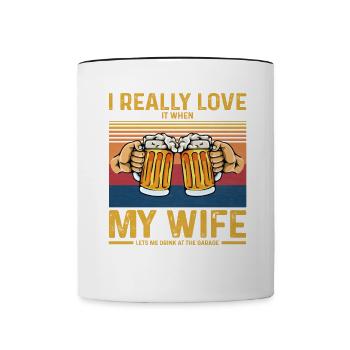 Brauen Craft Beer Herstellung Veranda Trinker Lebe - Tasse zweifarbig - Weiß/Schwarz - Vorne