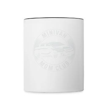 Fahrten Minivan Super Mom Minivan Mütter Lebenssti - Tasse zweifarbig - Weiß/Schwarz - Vorne