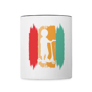 Scooter Stunt Scooter for Kids Retro - Contrasting Mug - white/black - Front