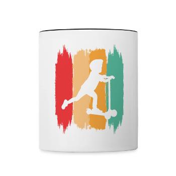 Scooter Stunt Scooter for Kids Retro - Contrasting Mug - white/black - Front