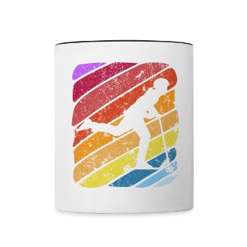 Scooter Stunt Scooter for Kids Retro - Contrasting Mug - white/black - Front