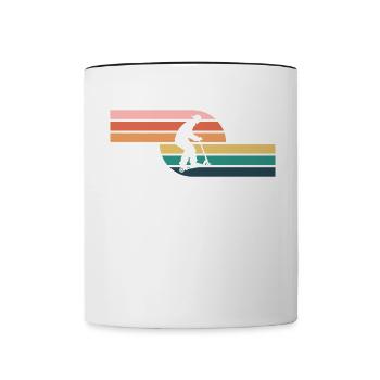 Scooter Stunt Scooter for Kids Retro - Contrasting Mug - white/black - Front