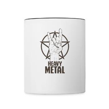 Heavy Metal Music Singer Band Genre - Mug contrasté - blanc/noir - Devant