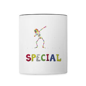 Special Education Autism Awareness Movement Ges - Mug contrasté - blanc/noir - Devant