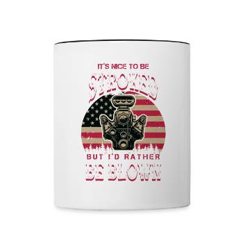 Dirt Track Racing Funny Pun Race Dirt Racing Life - Tasse zweifarbig - Weiß/Schwarz - Vorne