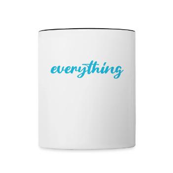 Petite amie, petit ami, homme, partenaire de la Saint-Valentin - Mug contrasté - blanc/noir - Devant