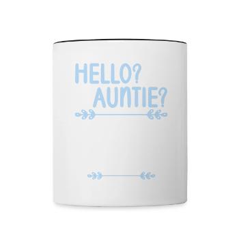 Hallo Tante, Bitte Bring Mich Hier Raus - Tasse zweifarbig - Weiß/Schwarz - Vorne
