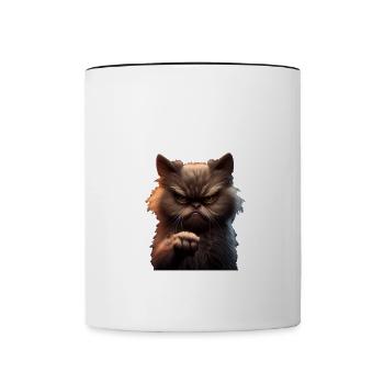 Ihr seid doch wieder ohne Aufsicht ich merk das - Tasse zweifarbig - Weiß/Schwarz - Vorne