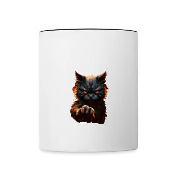 Ihr seid doch wieder ohne Aufsicht ich merk das - Tasse zweifarbig - Weiß/Schwarz - Vorne