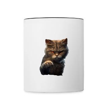 Ihr seid doch wieder ohne Aufsicht ich merk das - Tasse zweifarbig - Weiß/Schwarz - Vorne